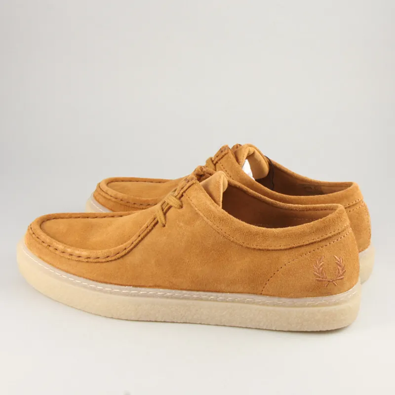 Fred Perry Dawson Low Suede - Dark Caramel-1